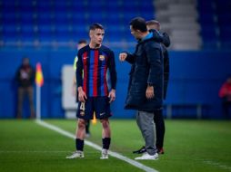 Rafael Márquez y Marc Casadó en un partido del Barcelona Atletic/ Redes