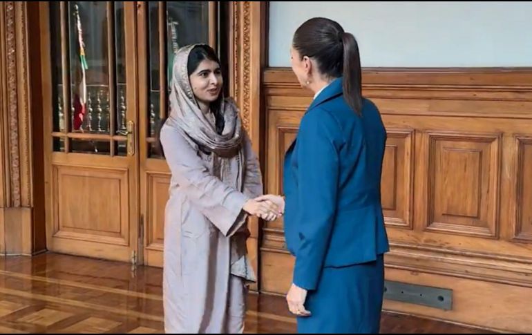 La activista pakistaní Malala Yousafzai visitó este jueves 24 de octubre la Casa Azul Museo Frida Kahlo. X/ @museofridakahlo. X/ @Claudiashein.