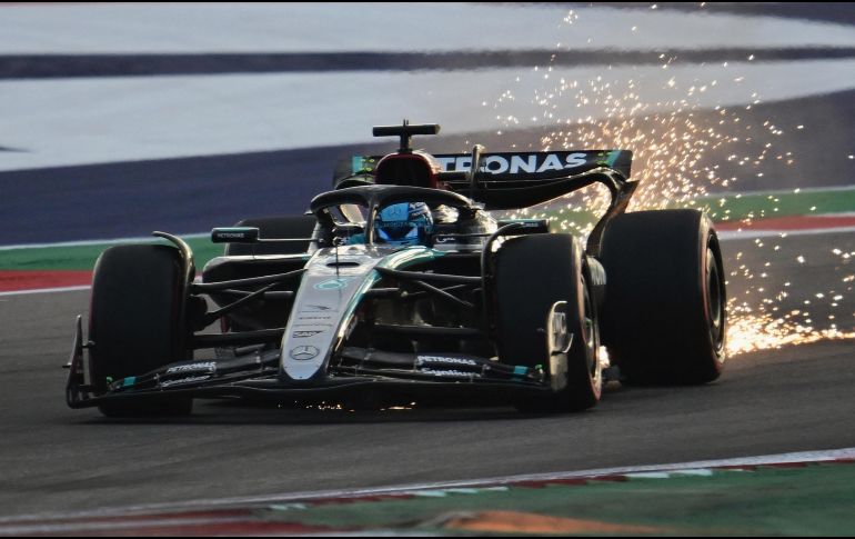 El piloto de Mercedes, George Russell, tuvo una gran primera sesión. AFP / ARCHIVO