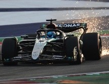 El piloto de Mercedes, George Russell, tuvo una gran primera sesión. AFP / ARCHIVO