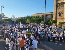 Esta tarde alrededor de 20 mil personas se congregaron en la explanada del Expiatorio para marchar hasta la Catedral de Guadalajara en contra del aborto. EL INFORMADOR/O.GONZÁLEZ
