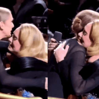Adele se conmueve al ver a Céline Dion en su concierto (VIDEO)
