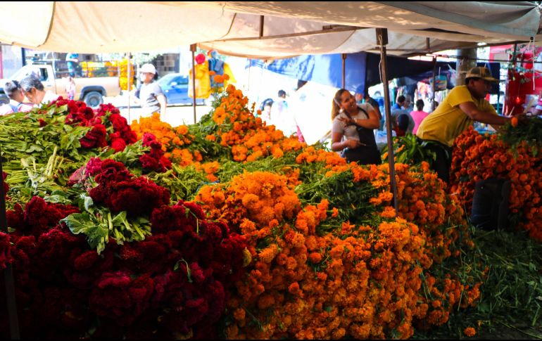 Tradicionalmente, las flores que más se usan son las flores de cempasúchil en el Día de Muertos. EL INFORMADOR/ARCHIVO