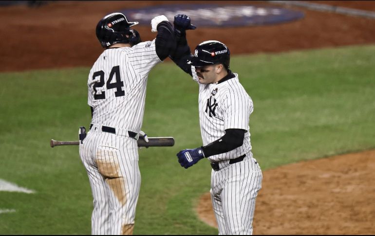Los Yankees de Nueva York siguen vivos en la Serie Mundial gracias a sus bateadores de menor jerarquía. EFE/ CJ GUNTHER.
