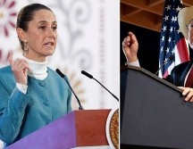 La Presidenta dijo, que siempre van a pedir respeto para México. EFE/ M. GUZMÁN / J. MÉNDEZ