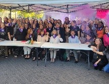 En rueda de prensa, las universitarias acompañaron a la rectora quien acusó ser víctima de violencia vicaria. EL INFORMADOR/M.HERNÁNDEZ