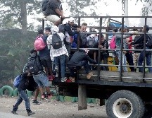 La llegada de una nueva caravana de inmigrantes aumentará el flujo migratorio en la frontera.  EFE/ARCHIVO