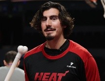 El basquetbolista de origen mexicano Jaime Jáquez Jr. durante el entrenamiento de su equipo Miami Heat. Agencia EL UNIVERSAL / Carlos Mejía