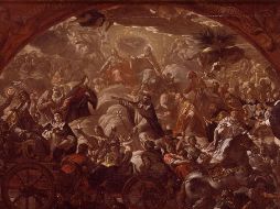 «Santo y saludable es el pensamiento de orar por los difuntos para que queden libres de sus pecados». WIKIMEDIA/«La Iglesia Militante y la Iglesia Triunfante», de Antonio Palomino