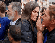 Ante la indignación de la gente, los escoltas actuaron rápidamente creando un cordón de seguridad en torno a los visitantes reales. EFE / B. ALIÑO / A. ESCOBAR