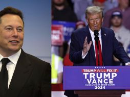 Musk hace parte de los invitados cercanos que esperarán el conteo de votos en la residencia de Trump. ESPECIAL/AFP/Archivo y EFE/CJ GUNTHER