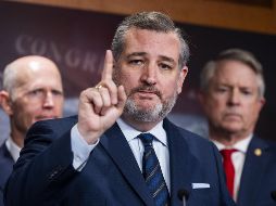 Ted Cruz. El polémico senador republicano por Texas se hizo de su segundo mandato. Ayer realizó una conferencia en el Capitolio. EFE/J. LoSclazo