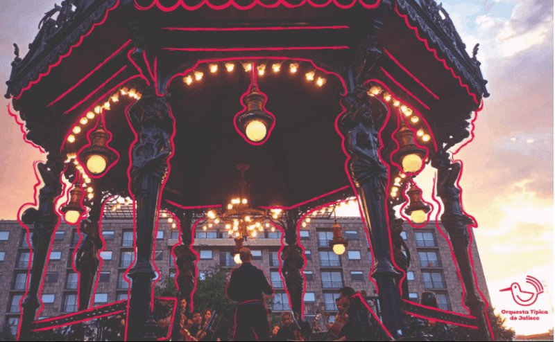 La Orquesta Típica de Jalisco ofrecerá serenatas tradicionales con sones, polkas, huapangos, marchas y boleros, entre otros temas de música mexicana. FACEBOOK/ Orquesta típica de Jalisco