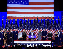 Repasamos los puntos fuertes de la candidatura de Trump para convertirse en el presidente número 47 del país.  EFE / Cristobal Herrera-Ulashkevich