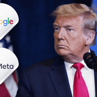 Google y Meta en peligro tras victoria de Donald Trump