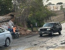 Se trata de una intensa carga de agua que ocasionó el colapso de la estructura. ESPECIAL