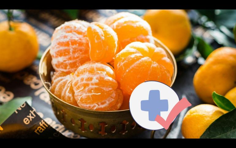 La mandarina tiene múltiples beneficios para la salud debido a su alto contenido de Vitamina C. ESPECIAL/Pexels y Canva