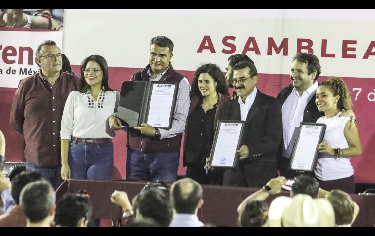 La dirigente del partido Morena a nivel nacional dijo que en los próximos días iniciarán una campaña de afiliación mediante la cual se busca afiliar a más de 10 millones de personas en el país y un millón en Jalisco. EL INFORMADOR/A. Navarro.