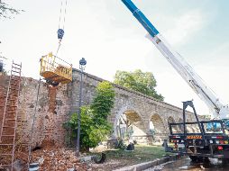 El acueducto Gabriel Castaños, en Prados Providencia, estará totalmente reconstruido y reparado hoy.El servicio de agua potable se reanudará en colonias como Country Club y Mezquitán. EL INFORMADOR/H. Figueroa