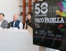 Paco Padilla ofrecerá un espectáculo en el Conjunto Santander de Artes Escénicas para celebrar sus 50 años de trayectoria musical. CORTESÍA