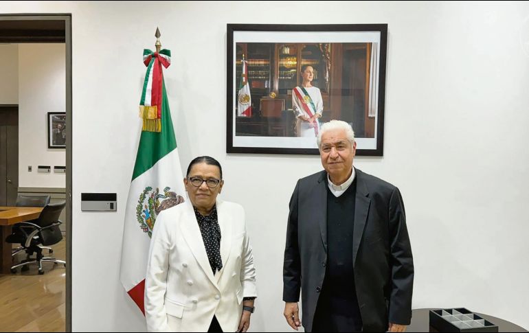 La titular de la Segob recibió a líderes de Diálogo por la paz. ESPECIAL