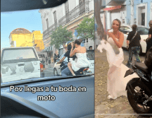 En un video que ya cuenta con más de 78 mil me gusta en Tik Tok, la novia pidió ayuda para encontrar al motociclista. ESPECIAL.