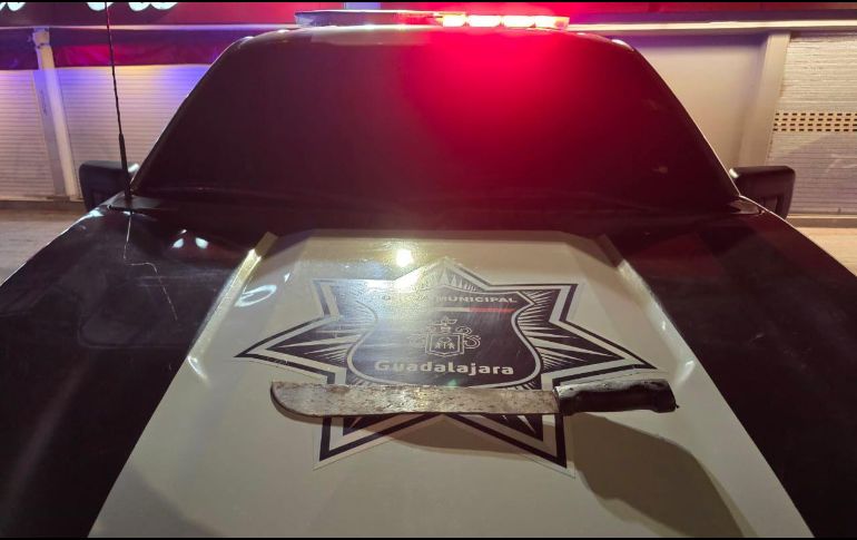 El presunto agresor fue puesto a disposición de las autoridades del ministerio público para determinar su situación legal. ESPECIAL/ Policía de Guadalajara