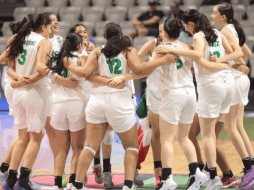 La Selección Mexicana Femenil de baloncesto en el torneo celebrado en Irapuato. X / @COM_Mexico