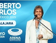 Roberto Carlos se presentará en la Arena Guadalajara el próximo 17 de mayo del 2025. ESPECIAL