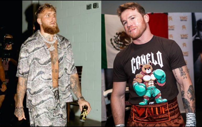 Este 15 de noviembre Jake Paul se medirá a Mike Tyson. Instagram/ @jakepaul, @canelo.