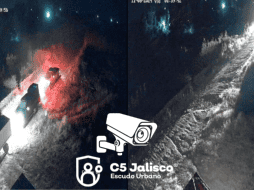 En imágenes que ya circulan en redes sociales se puede ver cómo el convoy del CNG destruye las cámaras de seguridad en las localidades de Agua Tinta y El Saucito. X -TWITTER-/ @CarlosArrietaLl