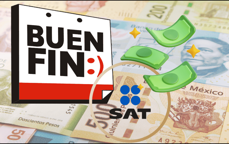 Las compras para participar en el sorteo del SAT deberán hacerse en establecimientos registrados en el portal oficial de “El Buen Fin”. ESPECIAL/ CANVA