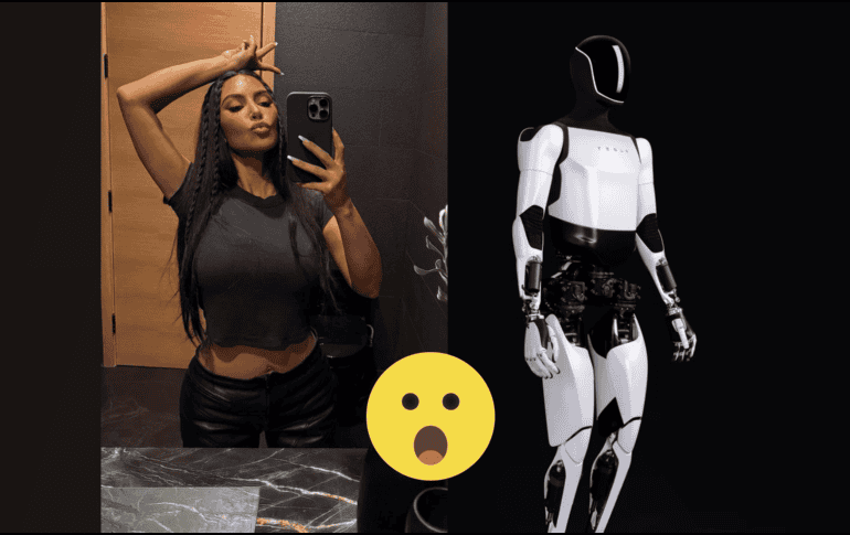El Optimus de Tesla puede realizar tareas inseguras, repetitivas o aburridas.ESPECIAL/Instagram:@kimkardashian, Tesla y Canva