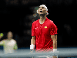 La derrota de Nadal en el primer juego fue solo el inicio del enfrentamiento al mejor de tres entre España y Holanda. EFE / J. Zapata