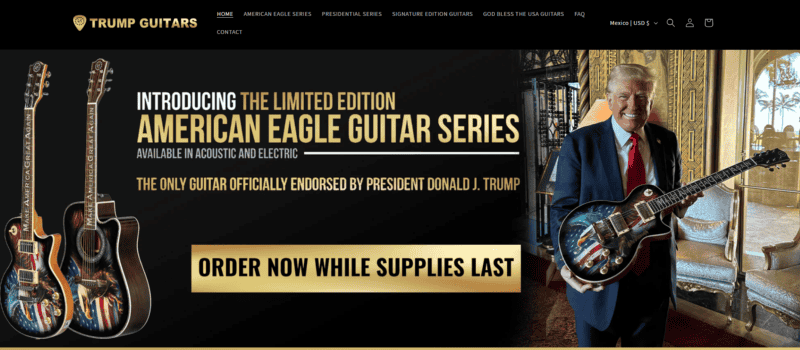 &nbsp;https://gettrumpguitars.com/ 
