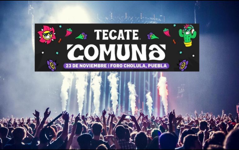 El Tecate Comuna 2024 tendrá lugar este sábado 23 de noviembre en el Foro Cholula, Puebla.ESPECIAL/Pexels y Canva