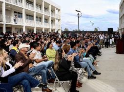 Está preparatoria recibirá a 700 alumnos en enero, mientras que la meta en tres años en llegar a 4 mil 200 estudiantes en el plantel educativo. CORTESÍA
