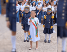 El video del desfile rápidamente se viralizó en redes sociales. ESPECIAL.