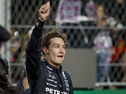 Russel dominó de principio a fin, y su compañero Lewis Hamilton llegó segundo. EFE/S. Thew