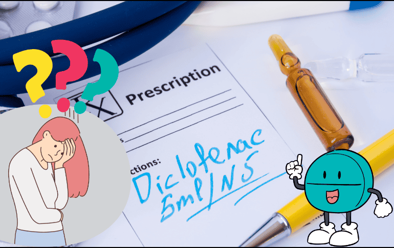 En EL INFORMADOR te compartimos para qué sirve el diclofenaco y en qué momentos específicos debes de tomarlo bajo responsabilidad médica. ESPECIAL/ CANVA
