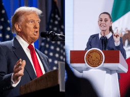 Este lunes el presidente electo de Estados Unidos, Donald Trump, anunció que a partir del primer día de su gobierno impondrá aranceles del 25 por ciento a las importaciones provenientes de México y Canadá. ESPECIAL/AP/ ARCHIVO Y EFE/ I. Esquivel.