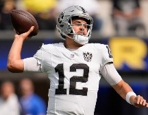 Aidan O’Connell vuelve después de fracturarse el pulgar derecho en la semana 7. AP/M. Sánchez