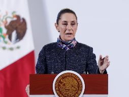Después de la llamada que sostuvo Sheinbaum con Trump, el gobierno de México reiteró sus acciones para atender a las caravanas migrantes en el sur de nuestro país. EFE / I. ESQUIVEL