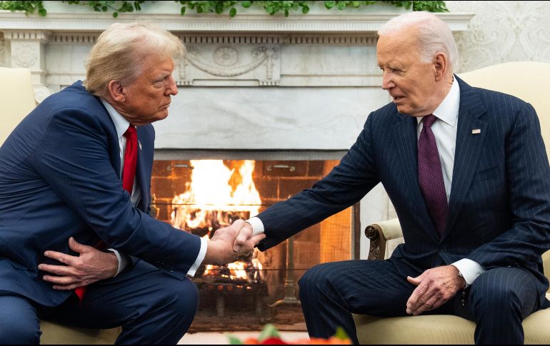 El presidente Biden cederá su cargo a Trump el próximo 20 de enero de 2025. AP / ARCHIVO