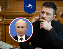 El presidente de Ucrania piensa en poner fin a la fase fuerte de la guerra con Rusia con la protección de la OTAN X/ @ZelenskyyUa y AP/M. Klimentyev