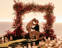 La imagen que compartieron el deportista y la actriz en redes sociales. INSTAGRAM / joshallenqb y haileesteinfeld