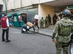 La Marina, Guardia Nacional, Profeco, IMPI y SAT, participaron en el operativo. EL UNIVERSAL