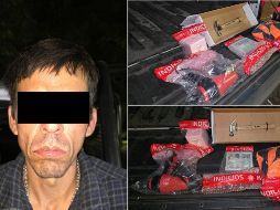 El detenido dijo llamarse Alejandro “N”, de 39 años, quien ya fue puesto a disposición del Ministerio Público. ESPECIAL / POLICÍA DE GUADALAJARA