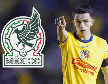 Álvaro Fidalgo, mientras disputa un partido de la Liga MX con las Águilas del América. IMAGO7