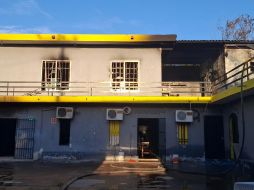 Este inmueble, ubicado en la calle Sinaloa, cerca de la calle Purépecha, se encuentra en una zona que la semana pasada fue escenario de dos enfrentamientos, uno entre civiles y otro con fuerzas federales. X / @adiscusion